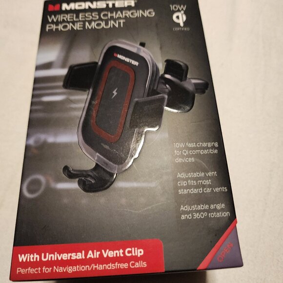 NEW MONSYER WIRELESS CHARGING PHONE MOUNT - Picture 1 of 4